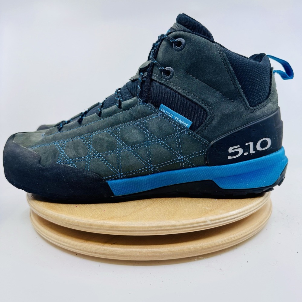 Five Ten Guide Tennie Mid mens 9.5 approach shoes Gray Teal Hiking Climbing